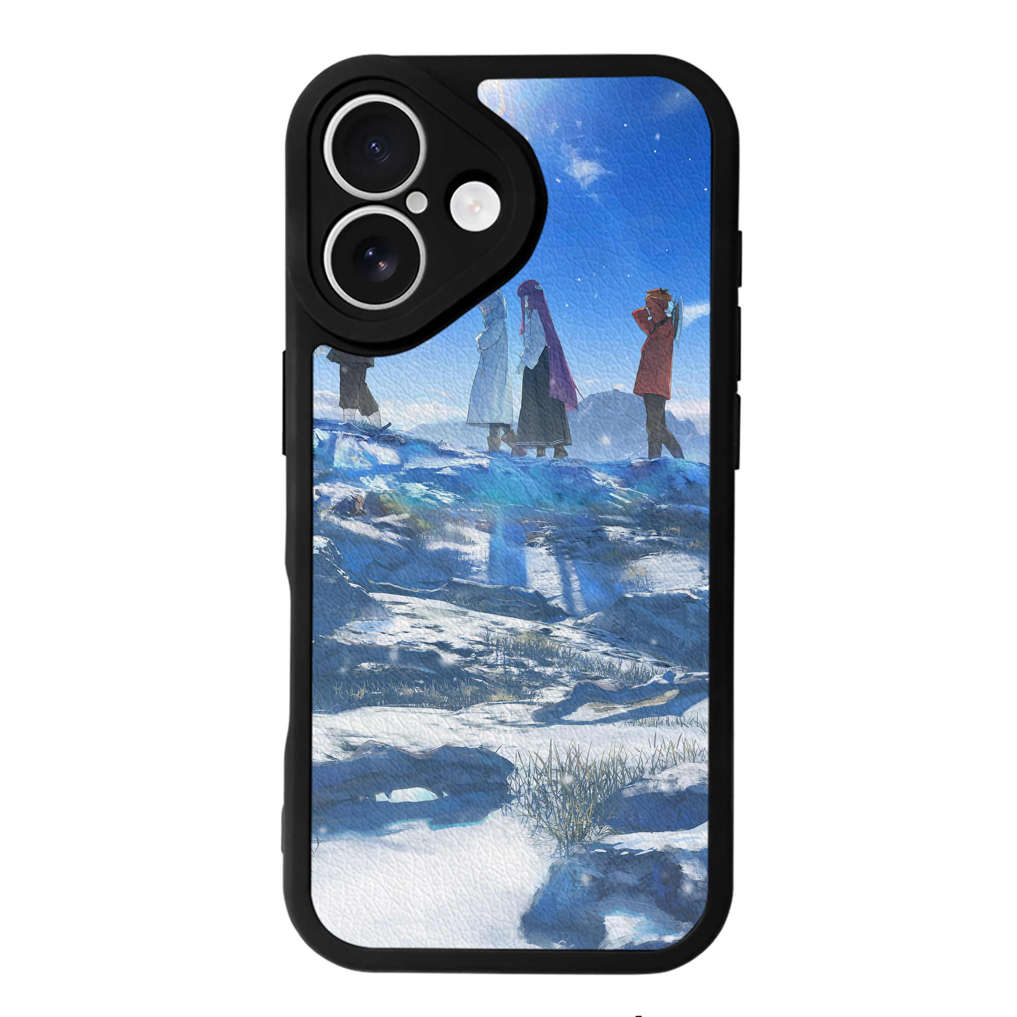 （画像用） 葬送のフリーレン Frieren 【iPhone 16シリーズ対応】シリコンスマホケース（レザー調） 材質：シリコン